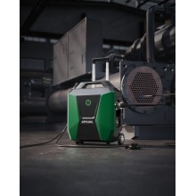 Машина за почистване на тръби WIPCOOL CT370 с въртящ се вал, комплект четки и самозасмукваща функция за чилъри и топлообменници.