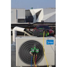 Двустъпална вакуум помпа Wipcool 2F0BR R32 на батерия