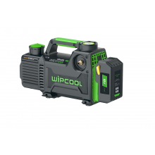 Wipcool F1BK професионална вакуумна помпа с двойно захранване 18V батерия и 220V за климатични системи